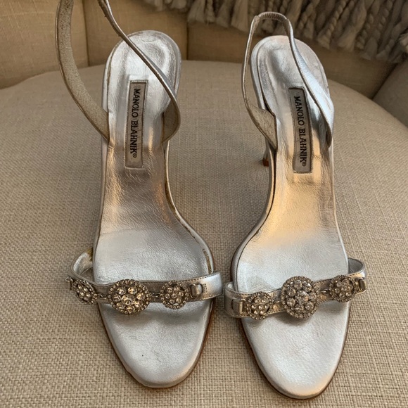 Authentic Manolo Blahnik Crystal heels size 41 - Picture 2 of 4